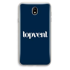 CaseCompany Topvent Navy: Samsung Galaxy J7 (2017) Transparant Hoesje