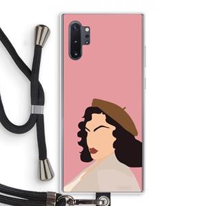CaseCompany Confidence: Samsung Galaxy Note 10 Plus Transparant Hoesje met koord