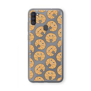 CaseCompany Croissant: Samsung Galaxy A11 Transparant Hoesje