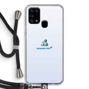 CaseCompany MSN: Samsung Galaxy M31 Transparant Hoesje met koord