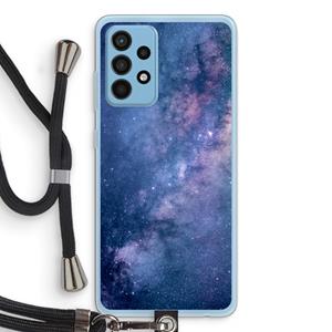CaseCompany Nebula: Samsung Galaxy A52 Transparant Hoesje met koord