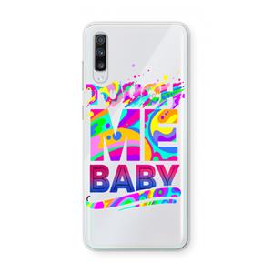 CaseCompany Touch Me: Samsung Galaxy A70 Transparant Hoesje