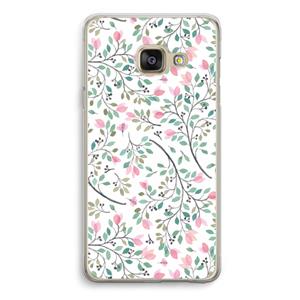 CaseCompany Sierlijke bloemen: Samsung A3 (2017) Transparant Hoesje