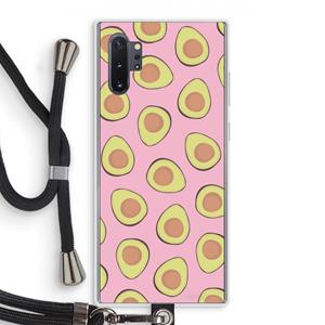 CaseCompany Dancing avocados: Samsung Galaxy Note 10 Plus Transparant Hoesje met koord