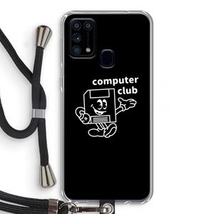 CaseCompany Floppyhead: Samsung Galaxy M31 Transparant Hoesje met koord