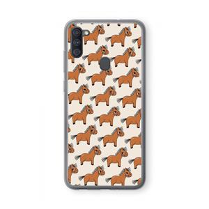 CaseCompany Pony: Samsung Galaxy A11 Transparant Hoesje
