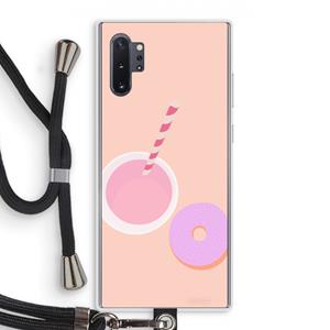 CaseCompany Donut: Samsung Galaxy Note 10 Plus Transparant Hoesje met koord