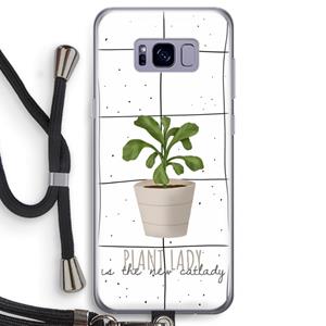 CaseCompany Kamerplant op vensterruit: Samsung Galaxy S8 Transparant Hoesje met koord