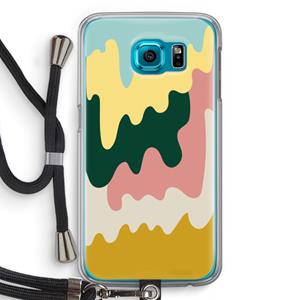 CaseCompany Baar B: Samsung Galaxy S6 Transparant Hoesje met koord