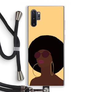 CaseCompany Golden hour: Samsung Galaxy Note 10 Plus Transparant Hoesje met koord