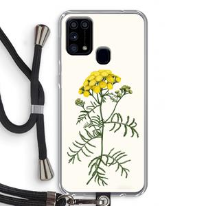 CaseCompany Tansy: Samsung Galaxy M31 Transparant Hoesje met koord