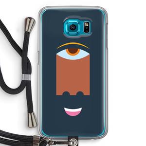 CaseCompany Mono M: Samsung Galaxy S6 Transparant Hoesje met koord