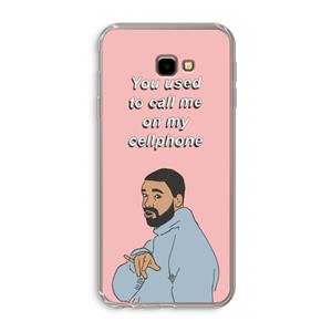 CaseCompany Hotline bling: Samsung Galaxy J4 Plus Transparant Hoesje