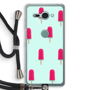 CaseCompany Waterijsje: Sony Xperia XZ2 Compact Transparant Hoesje met koord