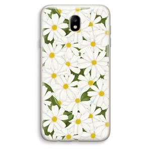 CaseCompany Summer Daisies: Samsung Galaxy J7 (2017) Transparant Hoesje