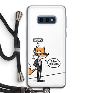 CaseCompany GSM secure: Samsung Galaxy S10e Transparant Hoesje met koord