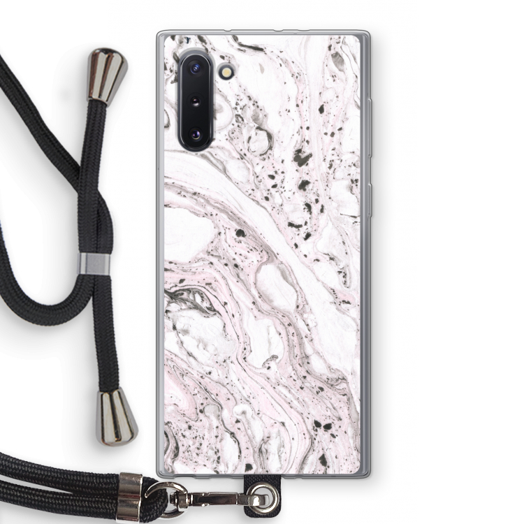 CaseCompany Mengelmoes: Samsung Galaxy Note 10 Transparant Hoesje met koord
