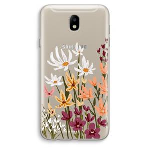 CaseCompany Painted wildflowers: Samsung Galaxy J7 (2017) Transparant Hoesje