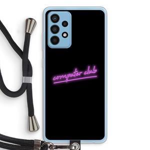 CaseCompany Vice Black: Samsung Galaxy A52 Transparant Hoesje met koord