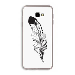 CaseCompany Pluim: Samsung Galaxy J4 Plus Transparant Hoesje