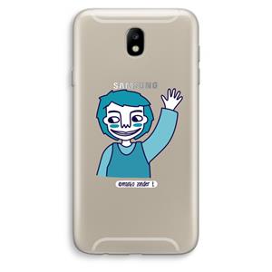 CaseCompany Zwaai: Samsung Galaxy J7 (2017) Transparant Hoesje