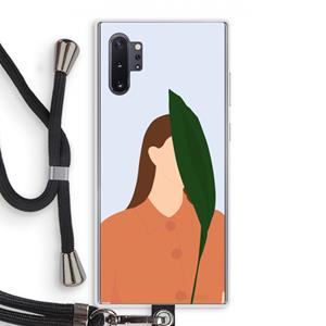 CaseCompany Leaf: Samsung Galaxy Note 10 Plus Transparant Hoesje met koord