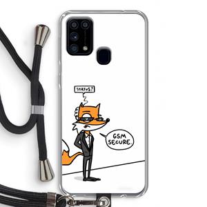 CaseCompany GSM secure: Samsung Galaxy M31 Transparant Hoesje met koord