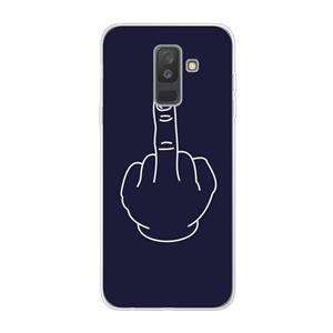 CaseCompany F**k U: Samsung Galaxy A6 Plus (2018) Transparant Hoesje