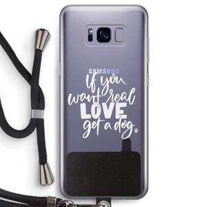 CaseCompany Partner in crime: Samsung Galaxy S8 Transparant Hoesje met koord