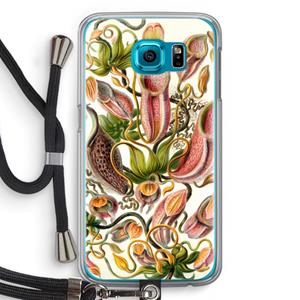 CaseCompany Haeckel Nepenthaceae: Samsung Galaxy S6 Transparant Hoesje met koord