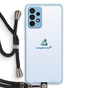CaseCompany MSN: Samsung Galaxy A52 Transparant Hoesje met koord