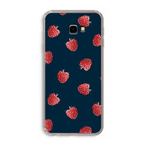 CaseCompany Framboosjes: Samsung Galaxy J4 Plus Transparant Hoesje