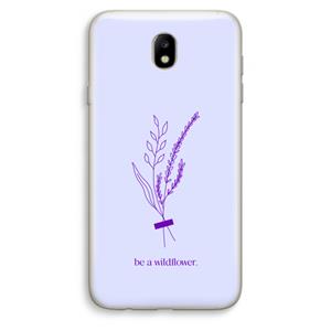 CaseCompany Be a wildflower: Samsung Galaxy J7 (2017) Transparant Hoesje