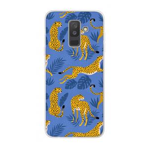 CaseCompany Luipaard: Samsung Galaxy A6 Plus (2018) Transparant Hoesje
