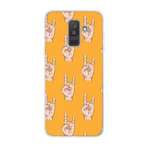CaseCompany Rock: Samsung Galaxy A6 Plus (2018) Transparant Hoesje