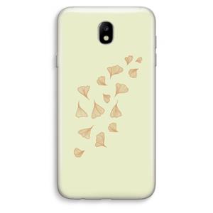 CaseCompany Falling Leaves: Samsung Galaxy J7 (2017) Transparant Hoesje