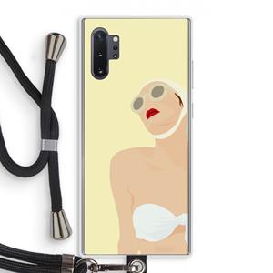 CaseCompany Summer: Samsung Galaxy Note 10 Plus Transparant Hoesje met koord