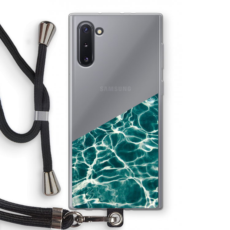 CaseCompany Weerkaatsing water: Samsung Galaxy Note 10 Transparant Hoesje met koord