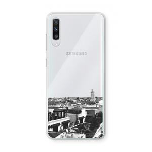 CaseCompany Marrakech Skyline : Samsung Galaxy A70 Transparant Hoesje