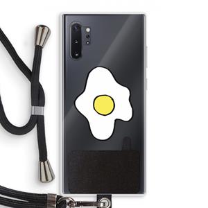 CaseCompany Spiegelei: Samsung Galaxy Note 10 Plus Transparant Hoesje met koord