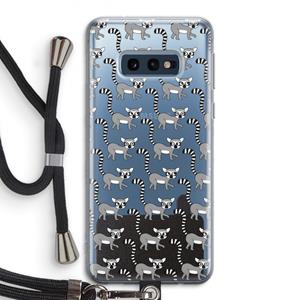 CaseCompany Makis: Samsung Galaxy S10e Transparant Hoesje met koord