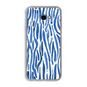 CaseCompany Blauwe nerven: Samsung Galaxy J4 Plus Transparant Hoesje