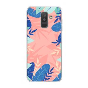 CaseCompany Tropisch: Samsung Galaxy A6 Plus (2018) Transparant Hoesje