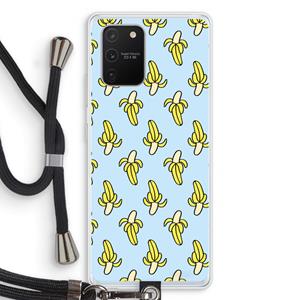 CaseCompany Bananas: Samsung Galaxy S10 Lite Transparant Hoesje met koord