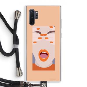CaseCompany Surprise: Samsung Galaxy Note 10 Plus Transparant Hoesje met koord