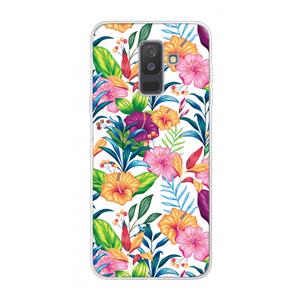 CaseCompany Tropisch 2: Samsung Galaxy A6 Plus (2018) Transparant Hoesje