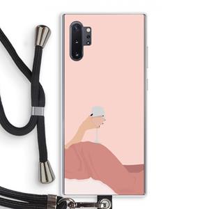 CaseCompany Wine: Samsung Galaxy Note 10 Plus Transparant Hoesje met koord