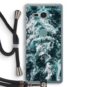 CaseCompany Zee golf: Sony Xperia XZ2 Compact Transparant Hoesje met koord