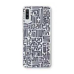 CaseCompany Moroccan Print: Samsung Galaxy A70 Transparant Hoesje