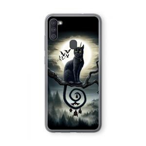 CaseCompany Moonlight Companions: Samsung Galaxy A11 Transparant Hoesje